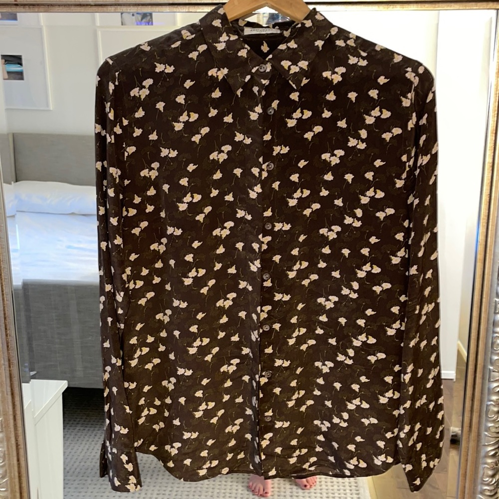 Equipment pure silk button up